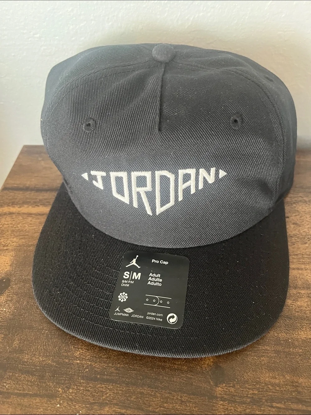 Jordan Black and White Flat Brim Cap